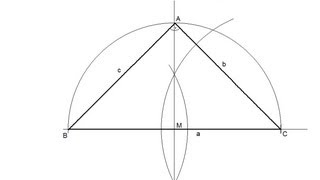 Triángulo rectángulo isósceles dada su hipotenusa [upl. by Gylys]