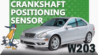 MercedesBenz W203 CClass Crankshaft Positioning Sensor Replacement [upl. by Biles774]