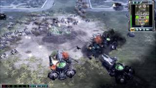 2v1  GDI vs Brutal Scrin amp Brutal Nod Skirmish  Command amp Conquer 3 Tiberium Wars Gameplay [upl. by Ordnasil]