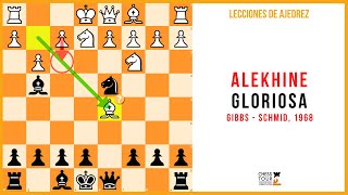 Lección de ajedrez Alekhine gloriosa Gibbs  Schmid 1968 [upl. by Maison]