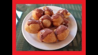 RECETA de BUÑUELOS CASEROS sin huevo [upl. by Navad]