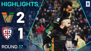 VENEZIACAGLIARI 21  HIGHLIGHTS  Venezia End Winning Drought  Serie A 202425 [upl. by Bainbridge316]