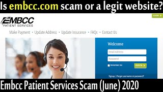 Embcc Patient Services Scam June 2020 Legit or a Fake Scam  Scam Adviser Reports [upl. by Victoir]