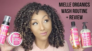 Curly Hair Routine w MIELLE ORGANICS  Review  BiancaReneeToday [upl. by Hercule]