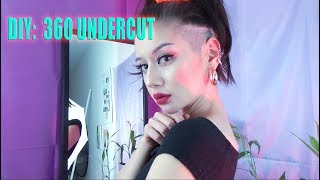 DIY 360 UNDERCUT LONG HAIR [upl. by Attenrad]