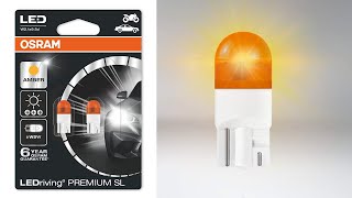 Testing OsramSylvania W5W T10 Amber Led Premium Bulbs [upl. by Ynottirb]