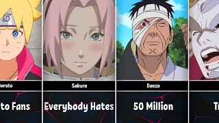 Most Hated NarutoBoruto Characters [upl. by Lewls27]