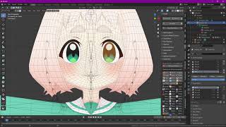 VRChat model tutorial How to add eye tracking to any model featuring lowpoly konchan [upl. by Atrice]