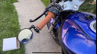 Daelim Roadwin 125 new grips and side mirrors cruising around city [upl. by Sitoeht]