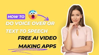 How to Do Ai Voice Over OR Text To Speech  Free App For Ai video Making [upl. by Icyaj]