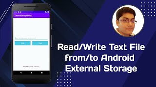 ReadWrite Text File fromto Android External Storage [upl. by Eidnil]