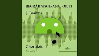 Begräbnisgesang op 13 Alto Voice with metronome [upl. by Adnohsar]