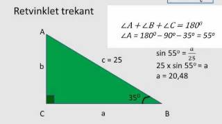 Retvinklet trekant beregningermp4 IT Univers [upl. by Trovillion149]