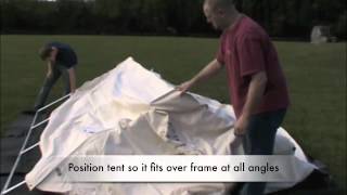 Wall Tent Setup Instructions [upl. by Ylrebmik]