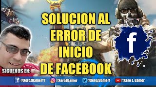 CoDM Solución Error de Login de Facebook💣 Call of Duty Mobile error inicio de facebook  XeroZGamer [upl. by Pittman442]