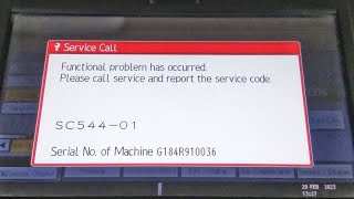 Error core SC54401 SC54201 SC54301 on Ricoh MP 2554 3054 MP 2555 3055 photocopy machine [upl. by Jerri]