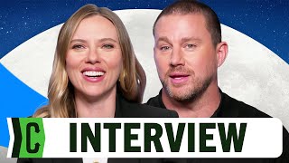 Scarlett Johansson and Channing Tatum Interview Fly Me to The Moon and Directorial Debuts [upl. by Enairda]