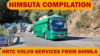 HRTC Volvo Buses from Shimla  ShimlaDelhi  ShimlaHaridwar [upl. by Arleyne]