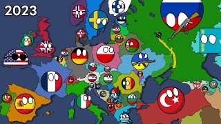 History of Europe 19002024 Countryballs Best version [upl. by Suertemed440]