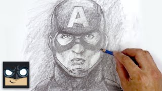 How To Draw Captain America  Sketch Saturday [upl. by Publea]