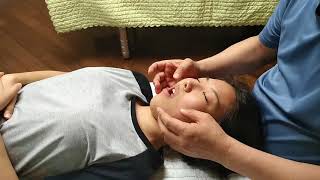 Masseter massage bodywork 3  교근 구강마사지 수기요법 [upl. by Brade30]