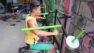 My Homemade Gym Equipment  Cool Gym Ideas [upl. by Ahseneuq569]