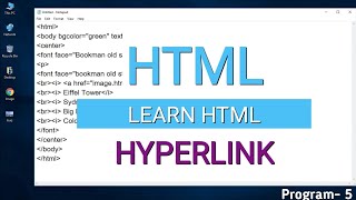 How To Create Hyperlink in HTML [upl. by Buxton]