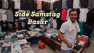 ANTALYA SIDE BASAR Side Samstag Markt Stadt Türkei 2024 4K Antalya bazaar sideturkey cumartesi [upl. by Albin999]