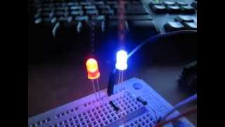 PWM signal on an LED caught by a digital camera [upl. by Souvaine444]