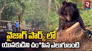 Vizag Park Bear Incident వైజాగ్ పార్క్ లో ఎలుగుబంటి బీభత్సం  RTV [upl. by Ynoble]