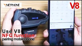 VNETPHONE V8  Use V8 NFC function pairing mobilephone [upl. by Natalie550]