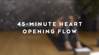 45Minute Heart Opening Yoga Flow with Caley Alyssa [upl. by Ihsir271]