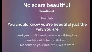 no scars you are beautiful full song lyrics 💋 [upl. by Boyer]