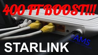 Starlink WIFI Signal Boosting 400 Ft range using a Ubiquity M2 with the existing Starlink router [upl. by Philina919]