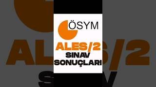 2024 ALES 2 SINAV SONUÇLARI NASIL ÖĞRENİLİR SONUÇLAR AÇIKLANDI [upl. by Ahsilyt929]