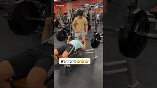 He Tried To Max Out His Bench Press 😂 [upl. by Sualokcin]