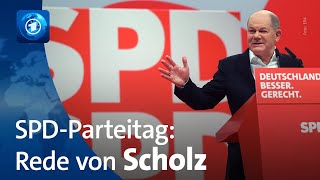 Bundeskanzler Scholz hält Rede auf SPDParteitag [upl. by Menken462]