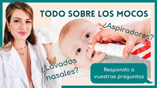 Cómo DESHACERSE de los MOCOS Limpiar flemas en bebés y NIÑOS pequeños lavados nasales [upl. by Aubree]