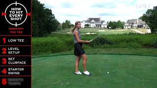 How to hit an iron off the tee 5 tips for teeing off on a par3 [upl. by Dituri269]