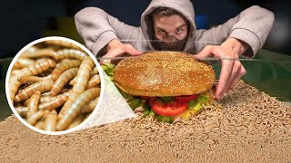 How Quickly The MAGGOTS Eat GIANT BURGER WORMS VS GIANT BURGER TIMELAPSE [upl. by Shirah772]