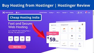 How to Buy Hosting from Hostinger  Hostinger Review  Cheap Hosting India  Hostinger Web Hosting [upl. by Lorelle763]