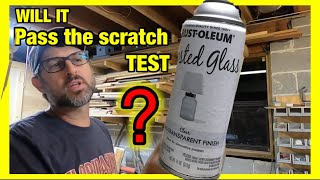 RUSToleum frosted glass spray review [upl. by Neeliak22]