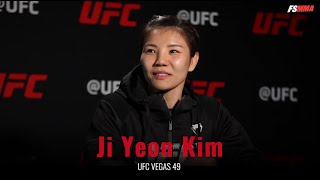 Ji Yeon Kim UFC Vegas 49 full prefight interview [upl. by Godart968]