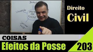 Direito Civil  Aula 203  Efeitos da Posse É isso [upl. by O'Meara]