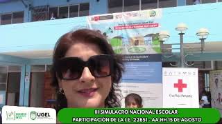 III SIMULACRO NACIONAL ESCOLAR [upl. by Tallia]