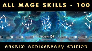 How to Level Up ALL MAGE SKILLS  100  2024  Fastest Method  Skyrim Anniversary Edition [upl. by Rehpotsirhc]