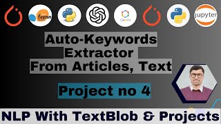 Auto Keyword Extraction from Articles Text Using TextBlob Using Python Streamlit App [upl. by Dorcas]