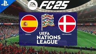 FC 25  Spain vs Denmark  Nations League 2024  PS5 Full Match [upl. by Nalon320]