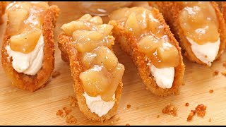 How to make Apple Pie Cheesecake Tacos [upl. by Nahamas]