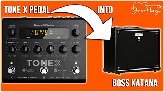 Ik Multimedia TONEX PEDAL  INTO THE BOSS KATANA  Heres How They Sound Together [upl. by Koerlin]